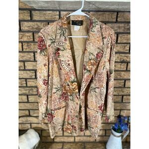 Vintage Toni Garment For CC Magic‎ Floral Blazer